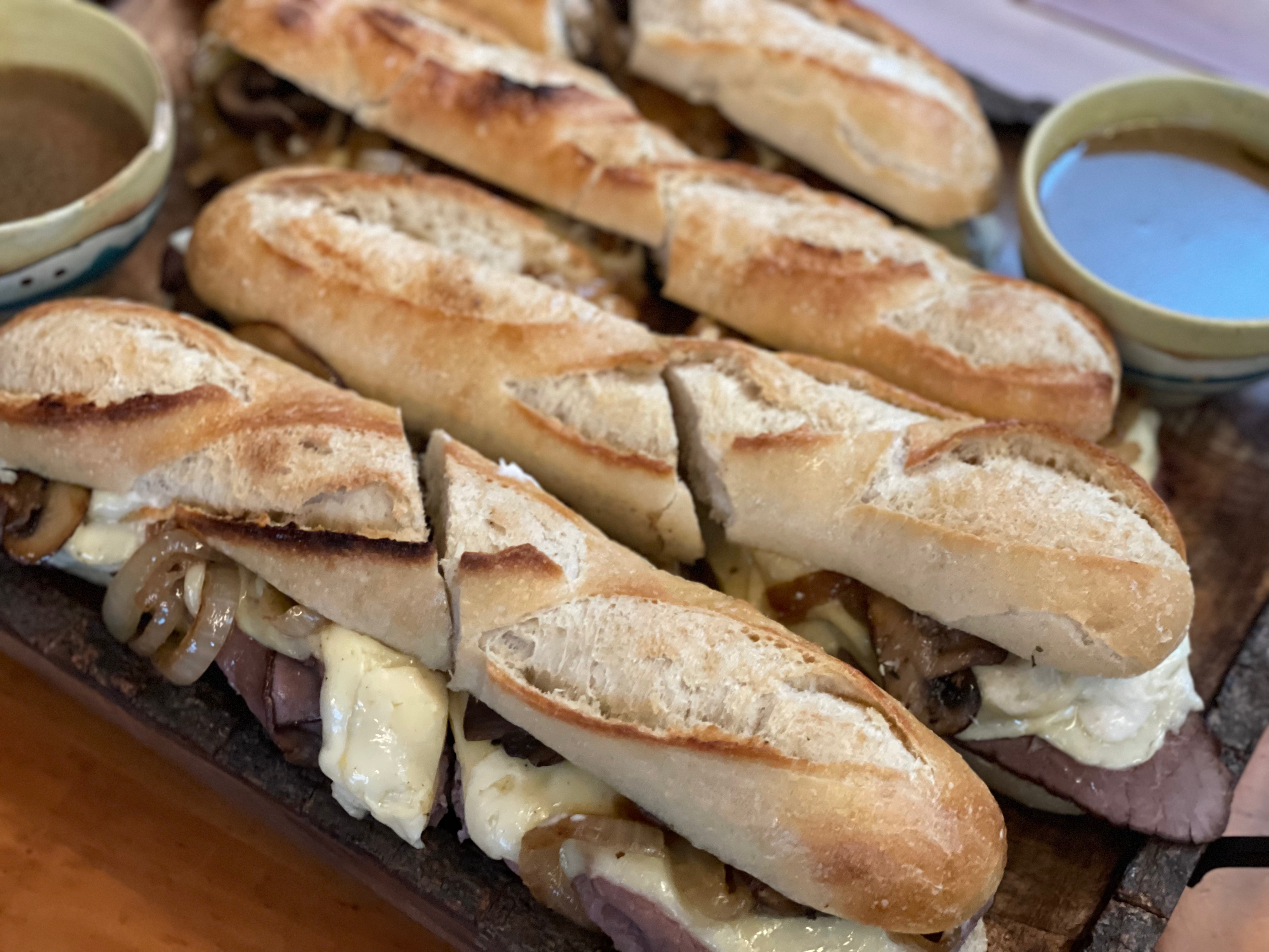 Galley PiratesFrench Dip with Havarti, Onions & Mushrooms